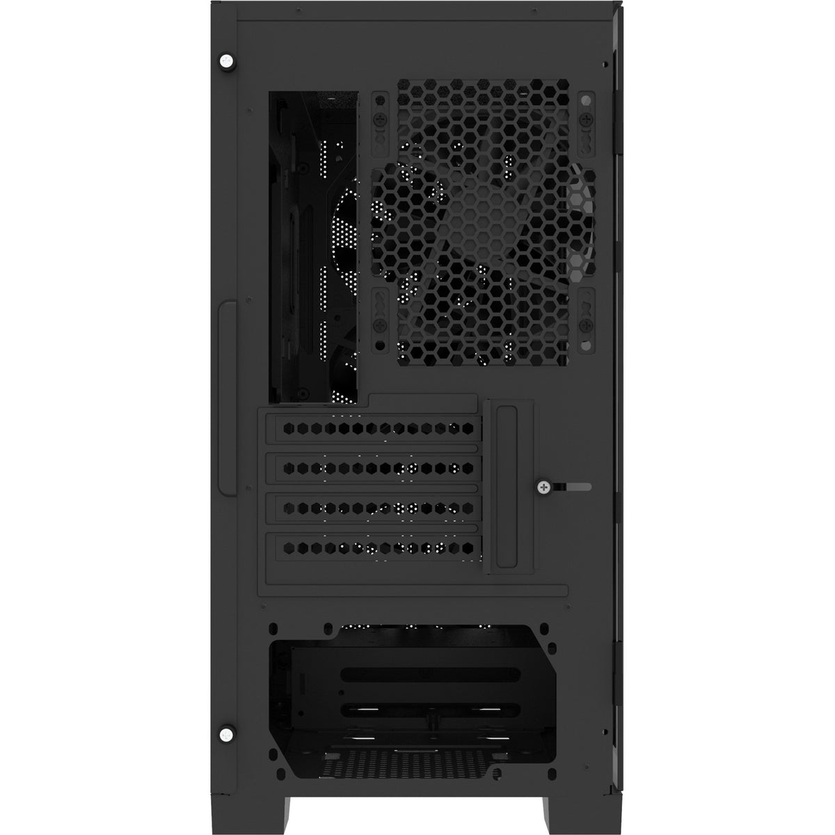 Montech air 100 argb mini tårnhus (sort | 3x USB-A | hærdet glas)