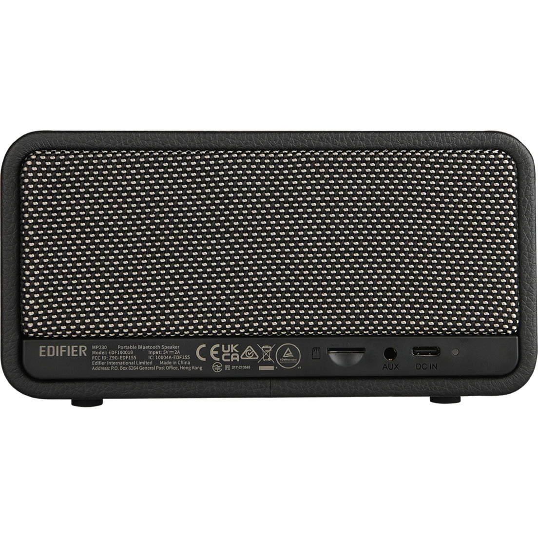 Edifier MP230 retro Bluetooth højttaler (sort, Bluetooth, microSD, AUX, USB-C)