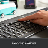 Logitech signatur k650 trådløst komforttastatur (grafit, us-internationalt layout (qwerty), 100 %)