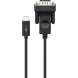 Goobay USB-C til VGA adapterkabel (sort, 1,8 meter)