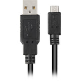 Sharkoon USB-A 2.0 > micro USB-B-kabel (sort, 1 meter)