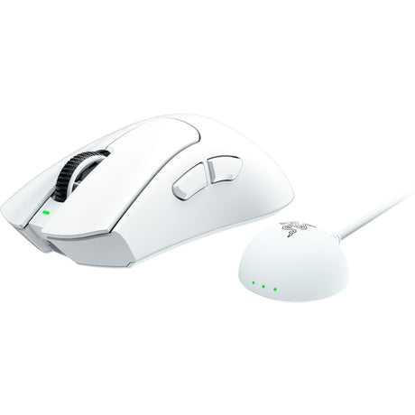 Razer deathadder v4 pro gaming mus (hvid, op til 45.000 dpi, 8000 hz)