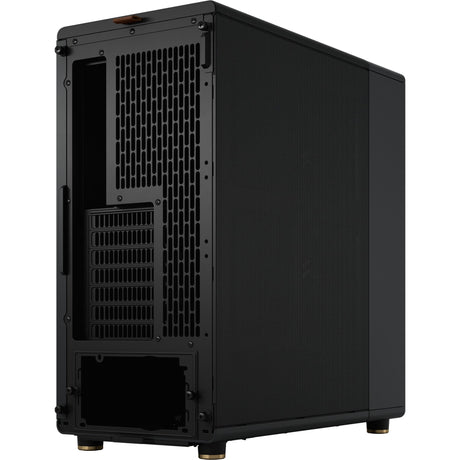 Fractal design nord midi tårnhus (sort træ farve | 2x USB-A | 1x USB-C)