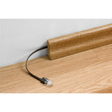 Goobay cat 6a flat patch kabel u utp, 5 meter kabel (sort blå)