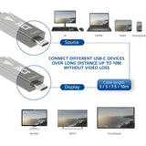 Act tilslutning USB-C 3.2 gen2 aktivt optisk kabel (AOC) tilslutningskabel (grå sort, 5 meter)