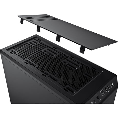 Vær stille! pure base 600 midi tårnhus (sort | 2x USB-A)