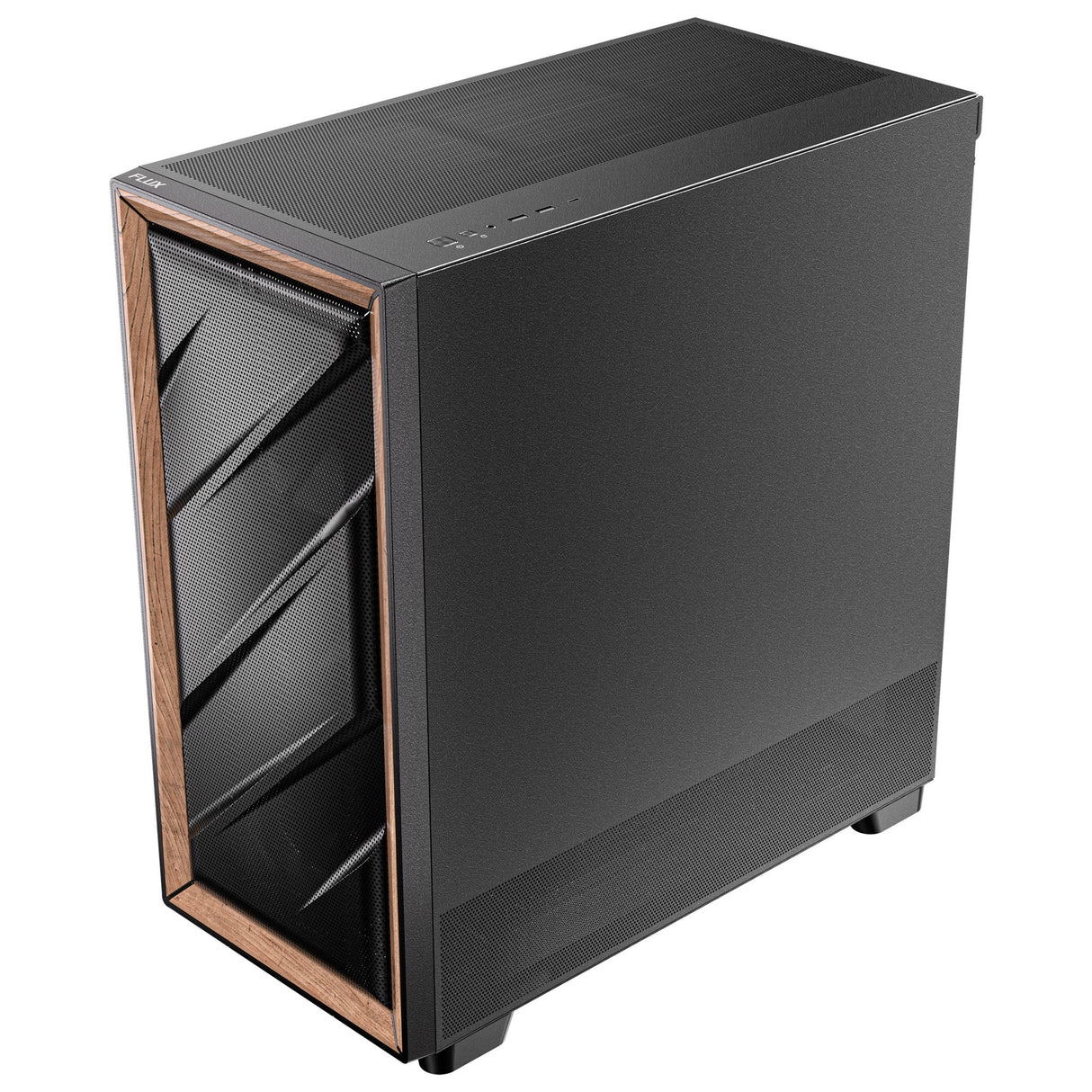 Antec Flux Midi Tower-hus (sort | 2x USB-A | 1x USB-C | hærdet glas)