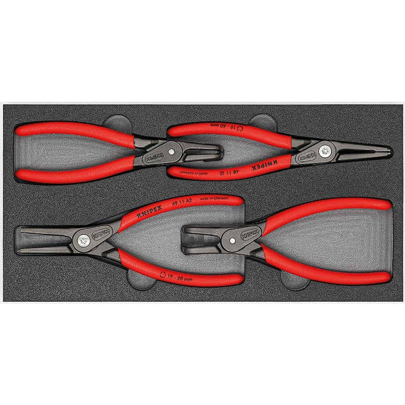 Knipex tangsæt SRZ II 00 20 01 V09 tangsæt (rød sort, 4-delt)