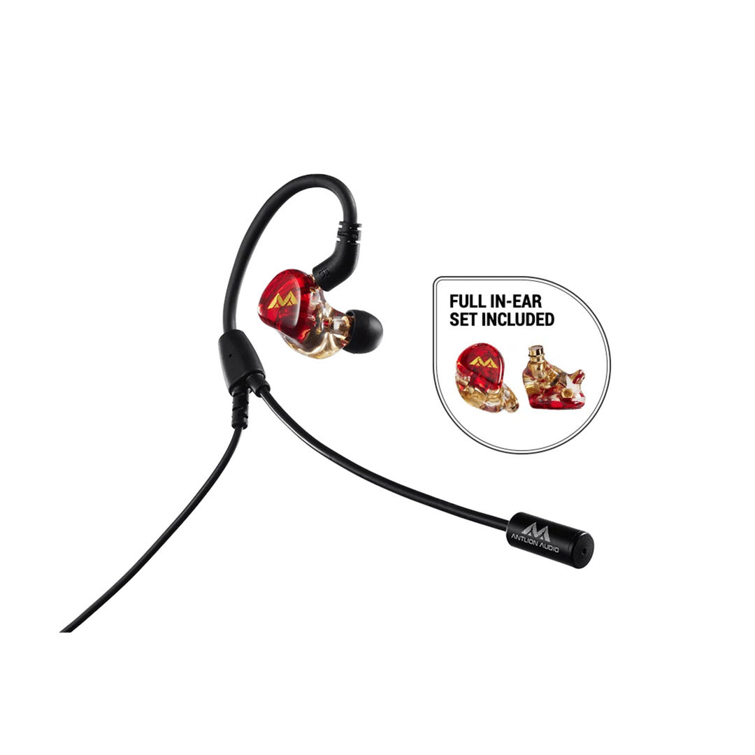 Antlion kimura solo in-ear oortjes (zwart rood)