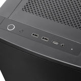 Silverstone seta q1 midi tårnhus (sort | 2x USB-A | 1x USB-C)