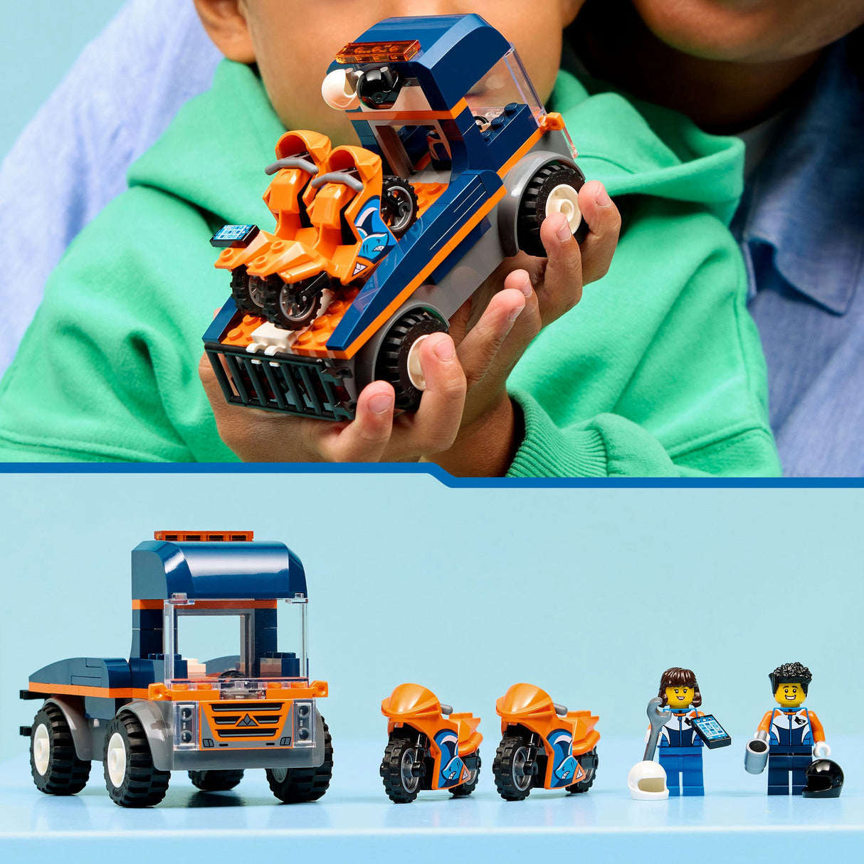 Lego city 60491 motorcykel transporter