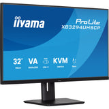 Iiyama Prolite xb3294uhscp-b1 31.5 4k uhd-skærm (sort, 2x hdmi, skærmport, 2x usb-a, 3x usb-c)