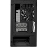 Nzxt h3 flow midi tårnhus (sort (mat) | 1x USB-A | 1x USB-C | hærdet glas)