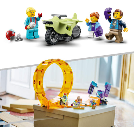 Lego city - konstruktionslegetøj med løkker til chimpansestunt (60338)
