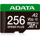 Adatahastighed plus microSDXC 256 GB hukommelseskort (uhs-i u3, klasse 10, v30, a2)