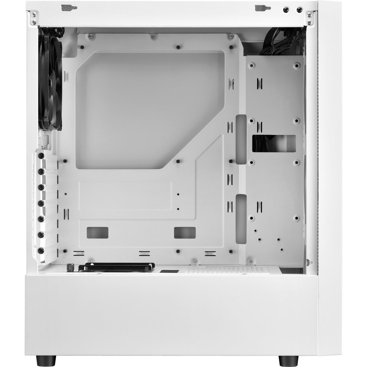Sharkoon rgb skyder midi tårnhus (hvid | 3x usb-a | rgb | hærdet glas)