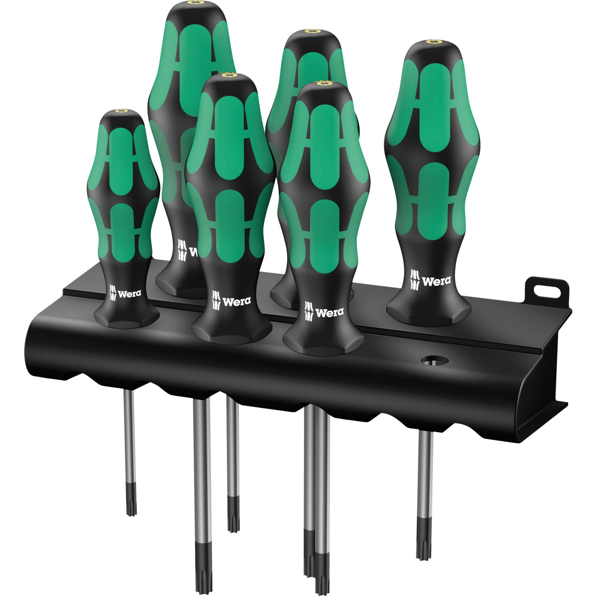 Wera 367 6 skruetrækkersæt kraftform plus (sort grøn, 6-delt)