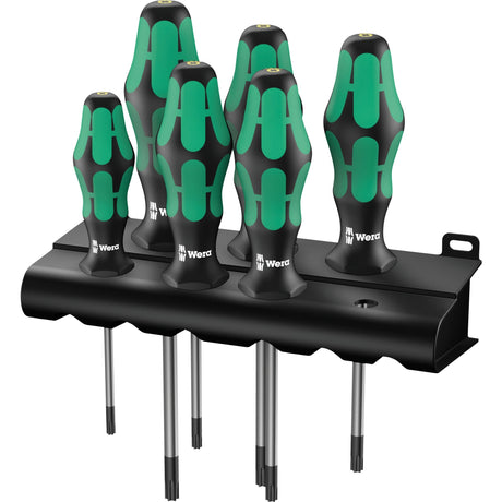 Wera 367 6 skruetrækkersæt kraftform plus (sort grøn, 6-delt)