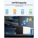 Terramaster f4-425 plus nas (hvid, 2x 5GBe, HDMI, USB)