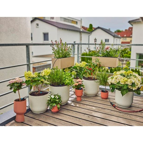 Gardena mikro-drypvandende altansæt (15 planter) drypper (sort grå)