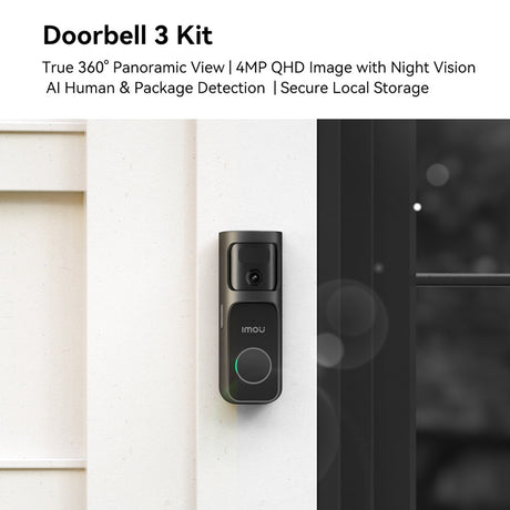 Imou doorbell 3 sæt (sort)