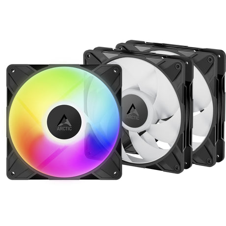 Arctic p14 pro a-rgb kabinet blæsere (sort, 3 stk, 140 x 140 x 27 mm, pwm)