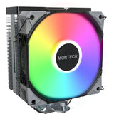 Montech NX400 ARGB CPU-køler (sort, 4-bens PWM)