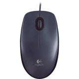Logitech mus m90 (mørkegrå, 1000 dpi, detail)