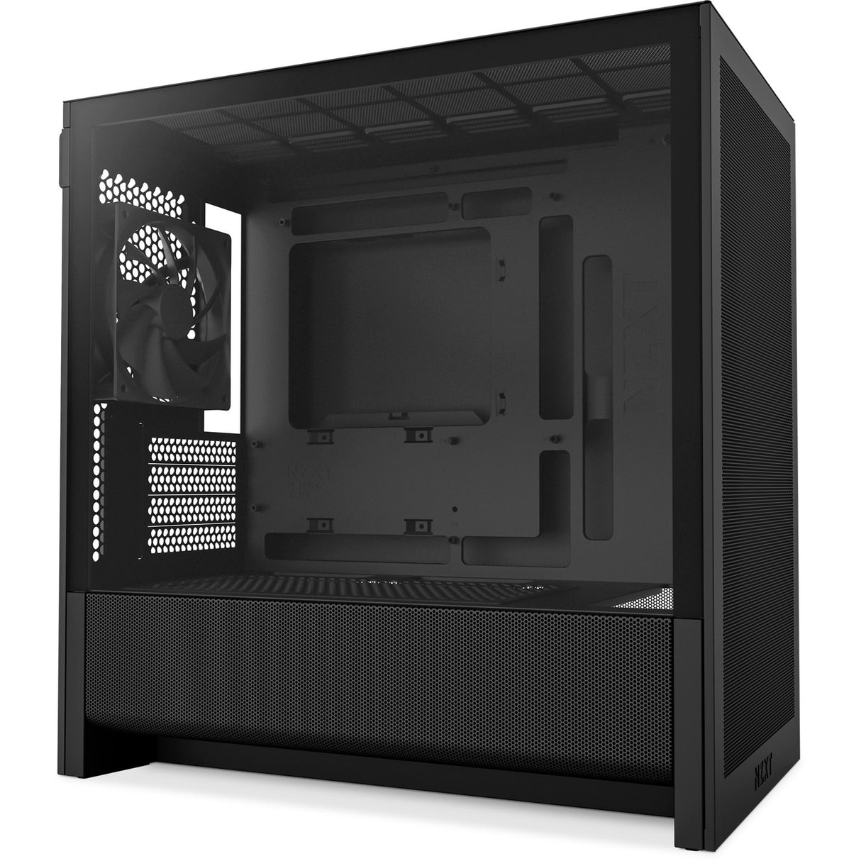 Nzxt h3 flow midi tårnhus (sort (mat) | 1x USB-A | 1x USB-C | hærdet glas)
