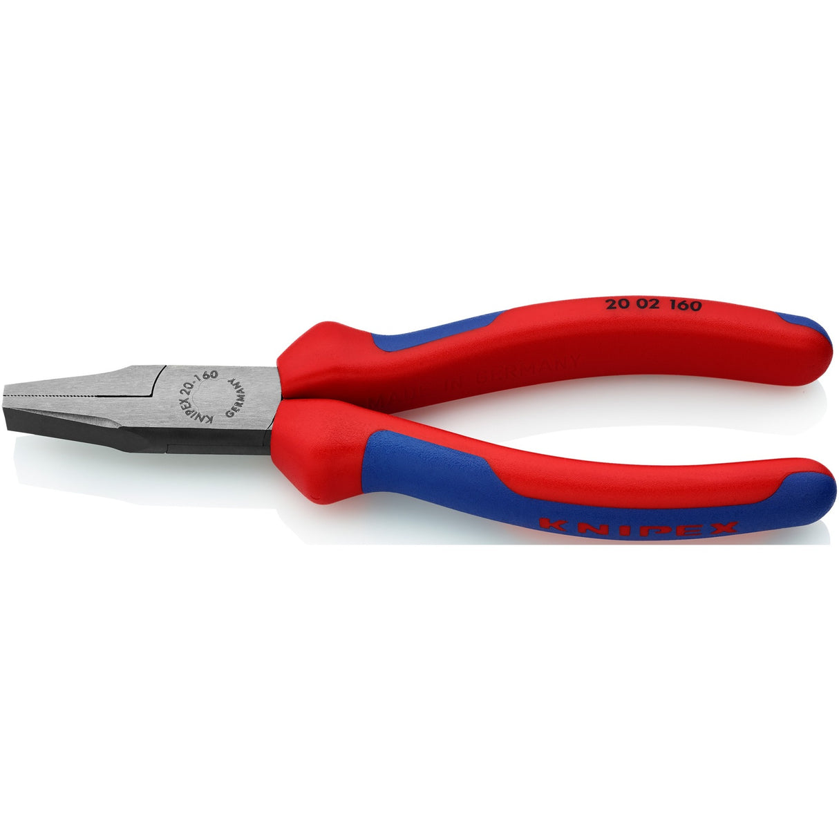 Knipex fladbøjetænger 20 02 160 gribetang (rød blå)