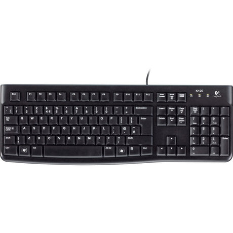 Logitech keyboard k120 til erhvervslivet (us-internationalt layout (qwerty), gummikuppel)
