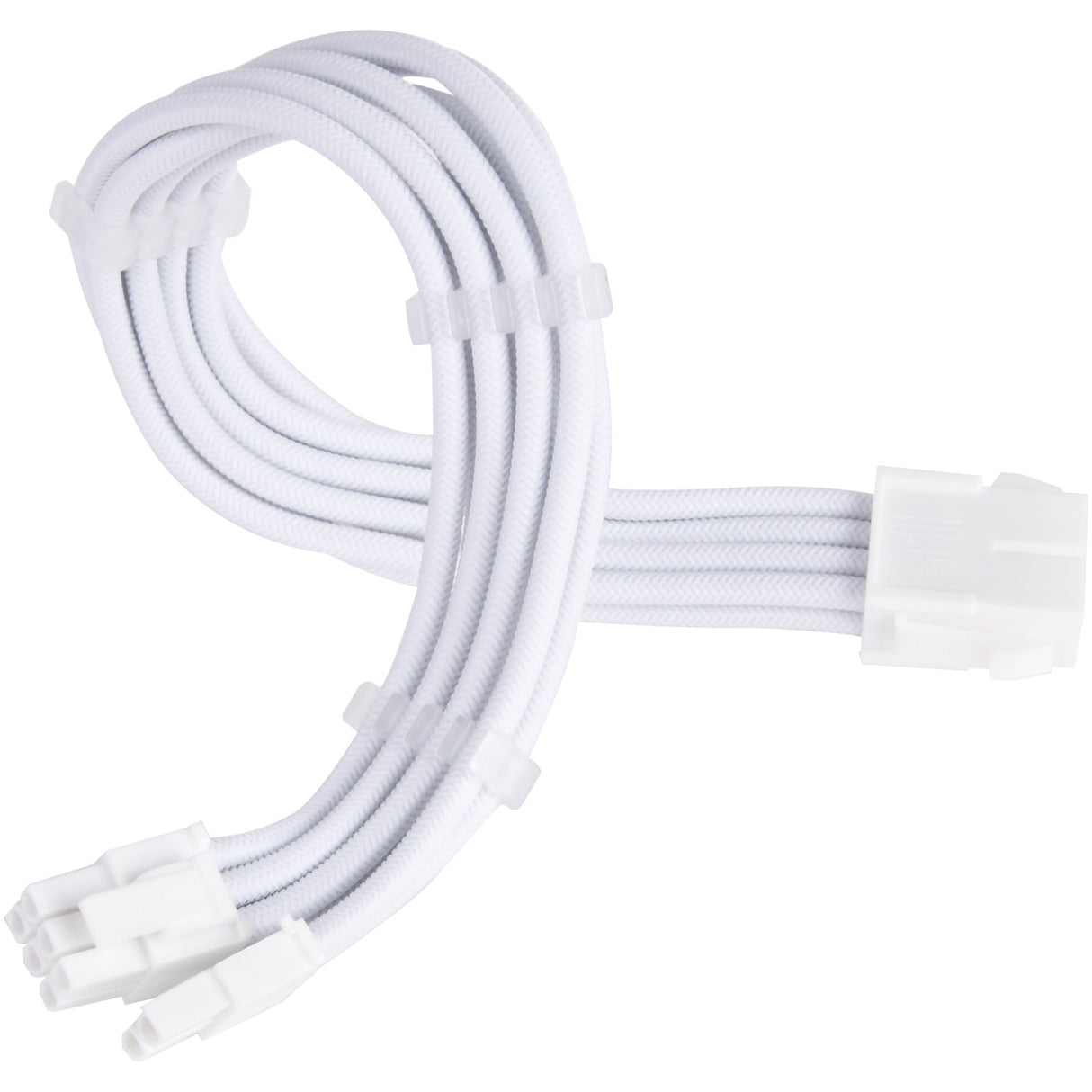 Silverstone sst-pp07e-pci8w-v2, pcie 8pin (6+2) forlængerkabel (hvid, 30 centimeter)