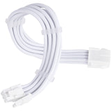 Silverstone sst-pp07e-pci8w-v2, pcie 8pin (6+2) forlængerkabel (hvid, 30 centimeter)