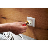 Wiha spændingstester voltdetektor, enpolet 12 – 1.000 V AC-detektor (rød gul, inkl. 2x AAA-batterier)