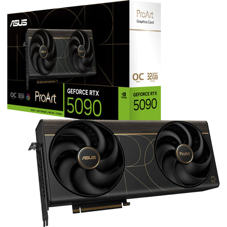 Asus geforce rtx 5090 proart oc grafische kaart (dlss 4, 2x displayport, 2x hdmi 2.1, 1x usb-c)