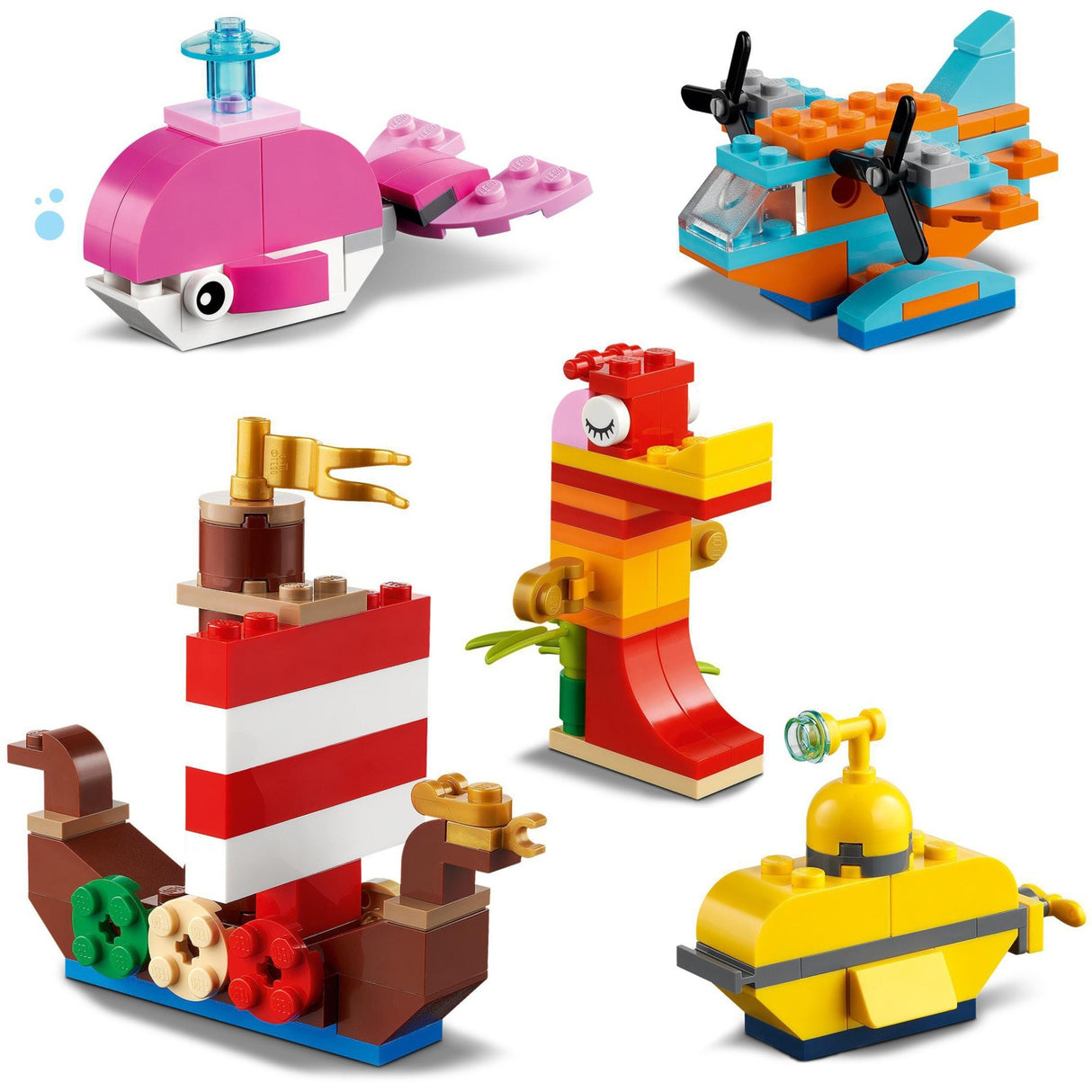 Lego classic - kreativt hav sjovt byggelegetøj (11018)