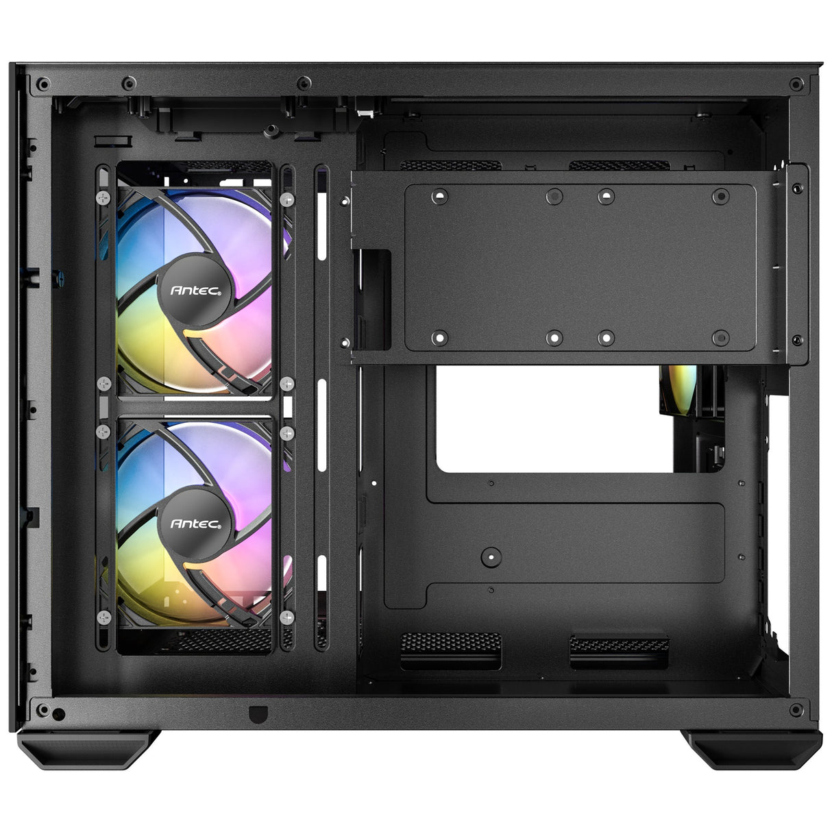 Antec cx600m argb mini tårnhus (sort | 3x usb-a | hærdet glas)