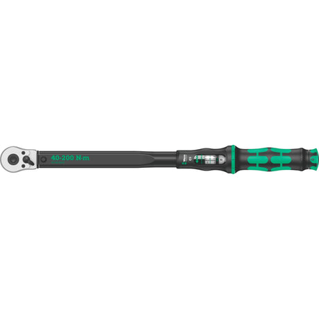 Wera click-torque c 3 momentnøgle med omvendt skralde (sort grøn)
