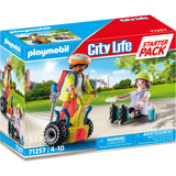 Playmobil city life - startpakke redning med segway byggelegetøj (71257)