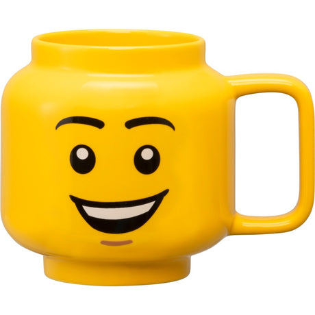 Værelse københavn lego keramik krus - glad dreng, stor (gul)