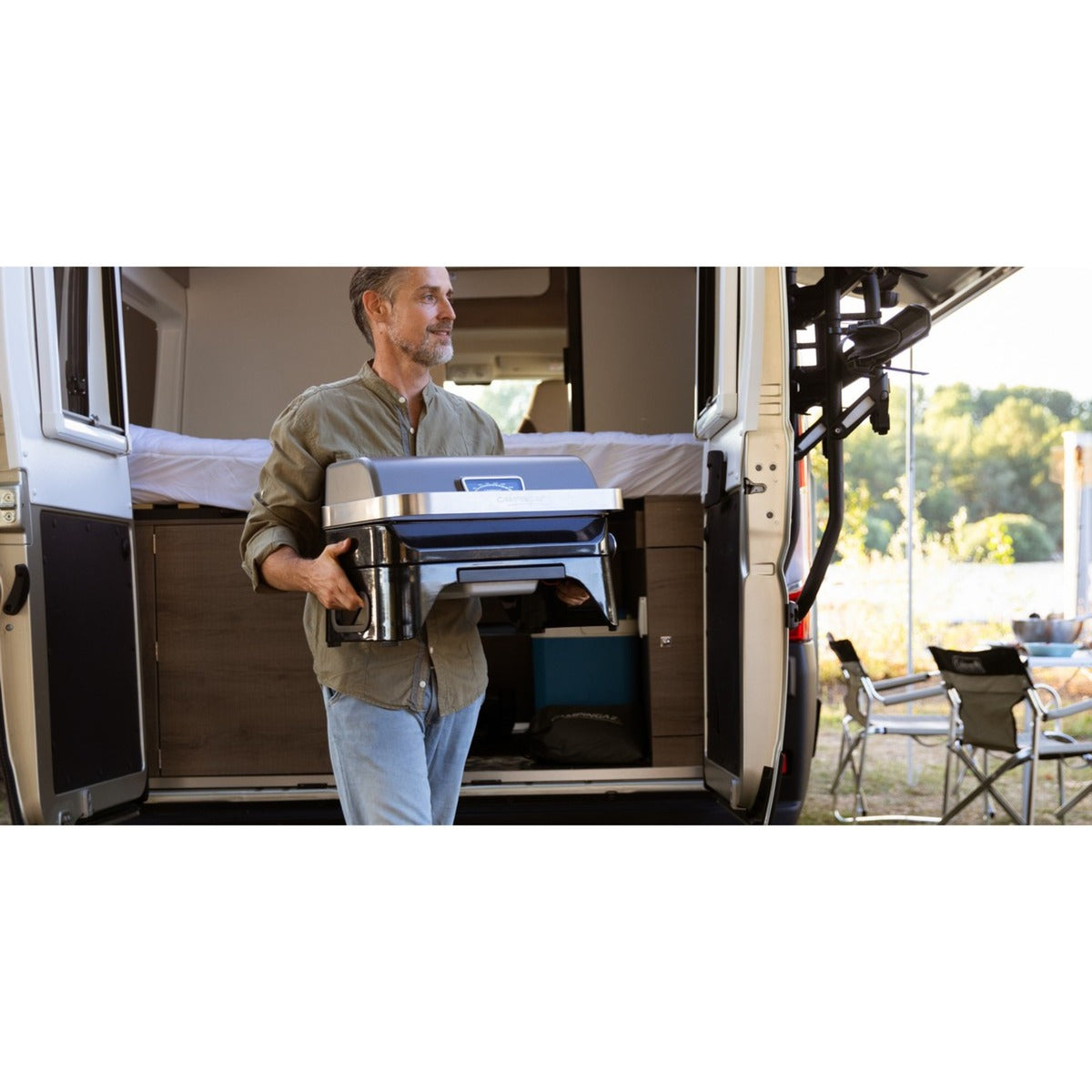 Campingaz attitude 2go cv gasgrill (grå)
