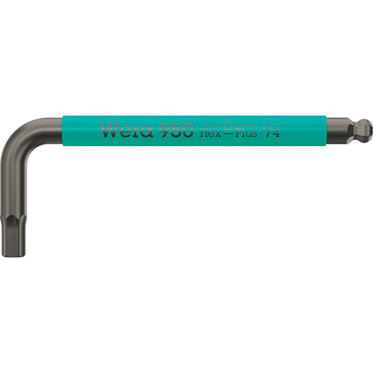 Wera 950 9 hex-plus flerfarvet imperial 3 L-nøglesæt, blacklaser (sort, 9-delt)
