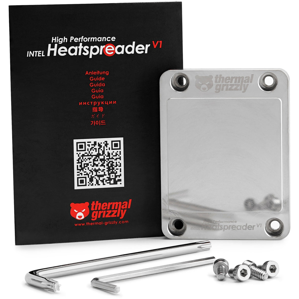 Thermal Grizzly Intel High Performance Heatspreader V1 Heatsink (sølv)