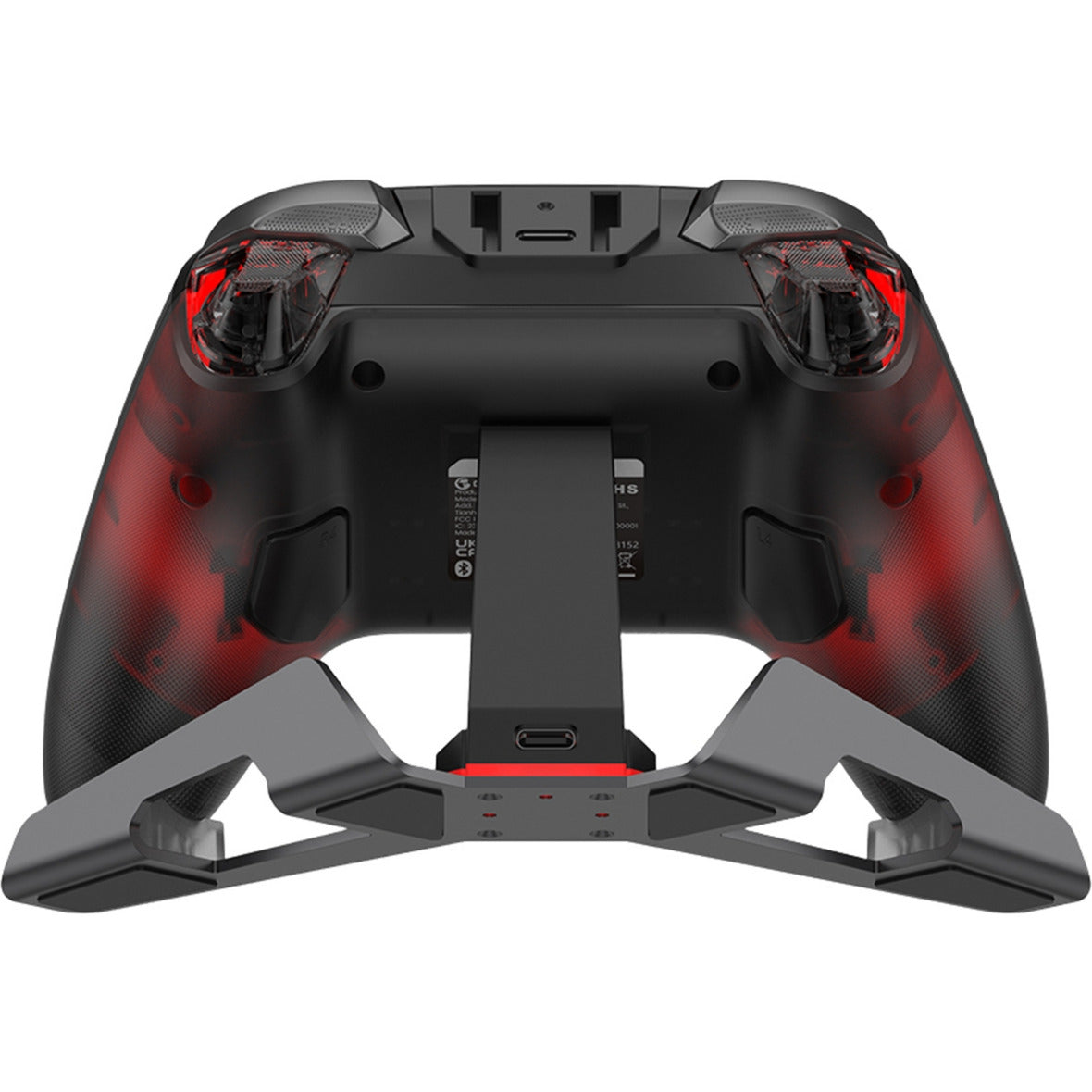 Gamesir Cyclone 2 Multiplatform Controller - Shadow Black (Sort Rød, USB 2,4 GHz Bluetooth, Switch, Android, iOS, PC)
