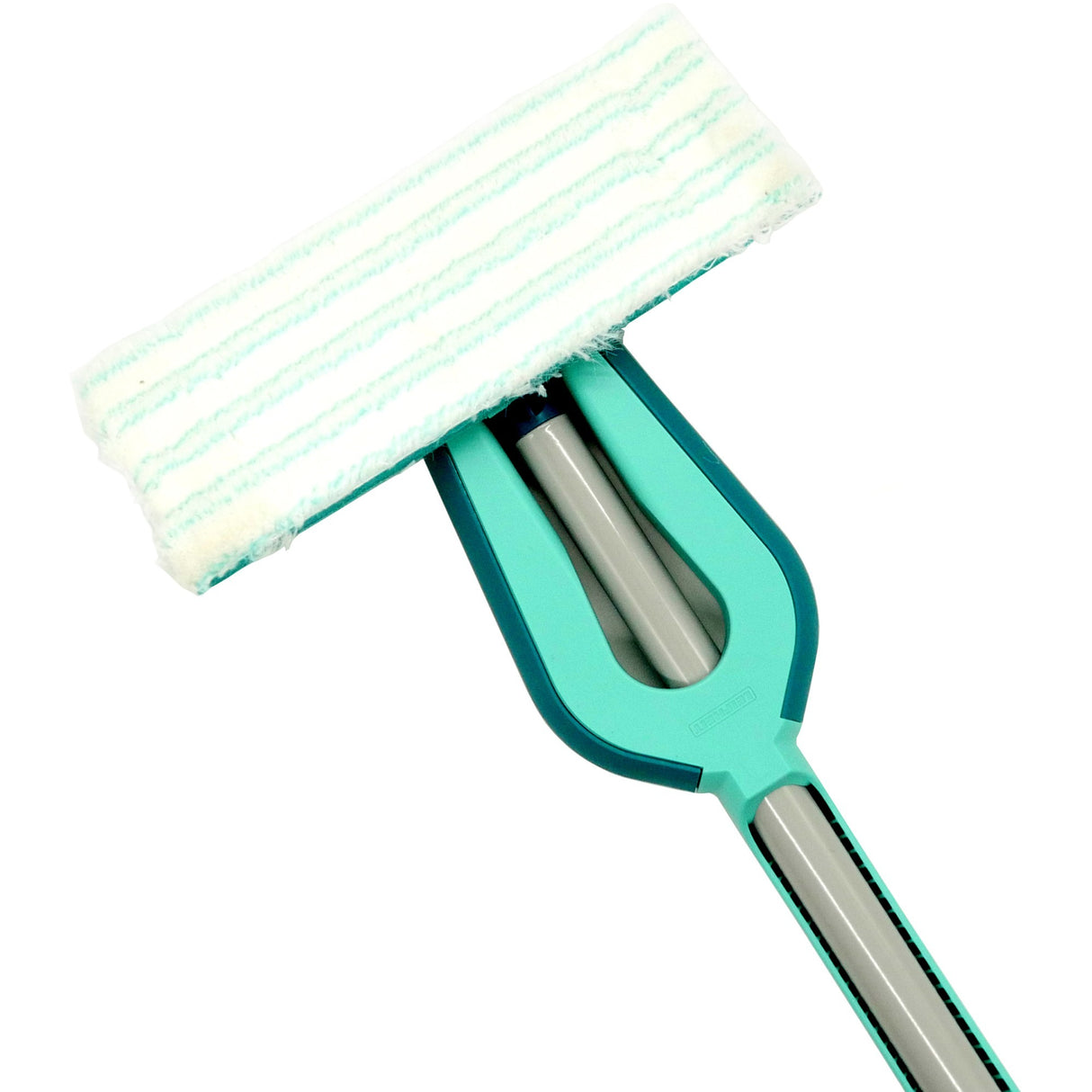Leifheit picobello gulvvisker s micro duo med håndtag - 27 cm viskebredde - turkis - grå