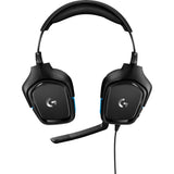 Logitech G432 7.1 Surround Sound Wired Over-Ear Gaming Headset (Sort Blå, PC, Playstation 4, Playstation 5, Xbox One, Xbox Series X|S, Nintendo Switch)