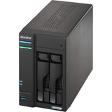 Asustor lockerstor 2 as6702t nas (sort, 2x lan, hdmi, usb)