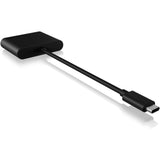 Icy box ib-cr301-c3 kortlæser (sort, usb type-c)