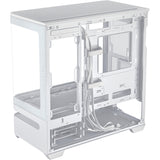 Asus Prime Ap202 Midi Tower-hus (hvid | 2x USB-A | 1x USB-C | RGB | hærdet glas)