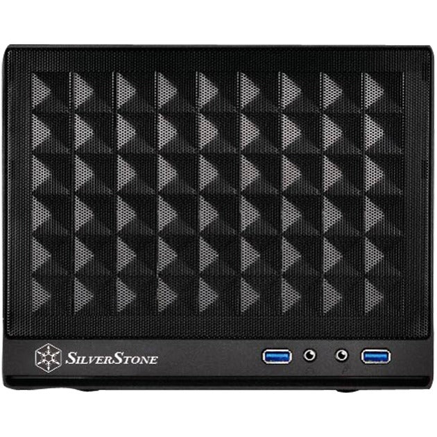 Silverstone SG13B mini tårnhus (sort | 2x USB-A)